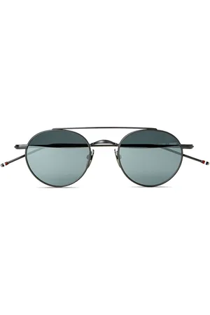 Thom Browne Sonnenbrille mit ovalem Gestell