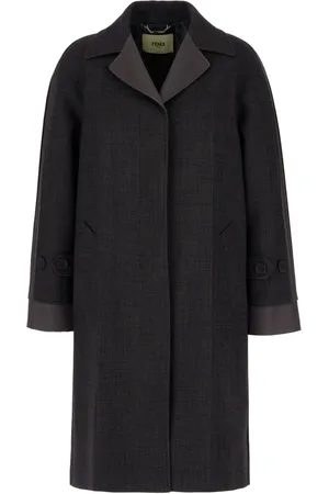 Fendi Mantel mit verdecktem Verschluss