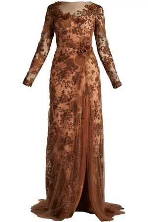 Tadashi Shoji Abendkleid mit floraler Spitze
