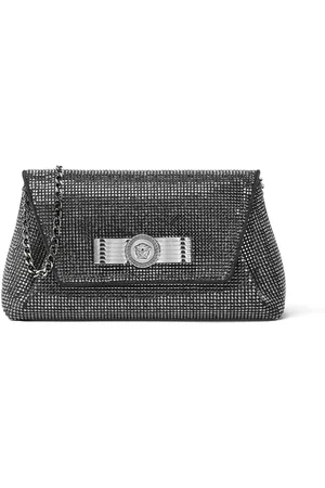 VERSACE Gianni Ribbon Clutch mit Kristallen