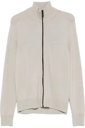 HUGO BOSS Cardigan mit Logo-Stickerei