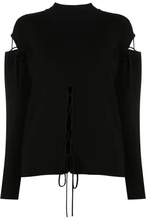 Gloria Coelho Pullover mit Schnürung