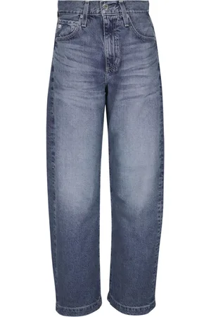 AG Jeans Straight-Leg-Jeans mit Logo-Patch