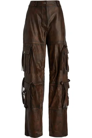 ANDREADAMO Lederhose mit geradem Bein