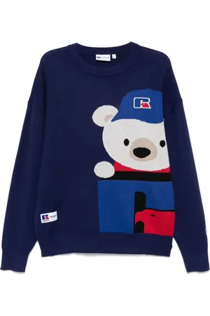 Chocoolate Jacquard-Pullover mit Bär