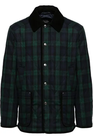 MAN ON THE BOON. Gefütterte Jacke mit Karomuster