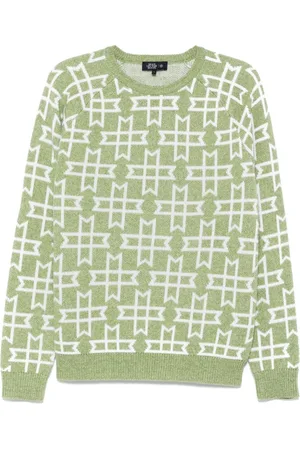 MAN ON THE BOON. Pullover mit Jacquard-Logo