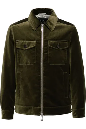 MAN ON THE BOON. Velours-Jacke mit Taschen
