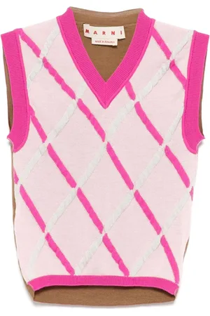 Marni Gestricktes Top mit Rautenmuster