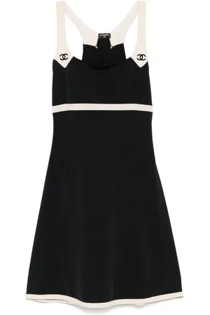 CHANEL 2000s Strandkleid mit CC-Stickerei