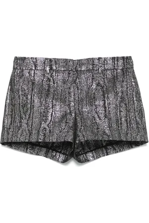 Michael Kors Moiré-Shorts im Metallic-Look