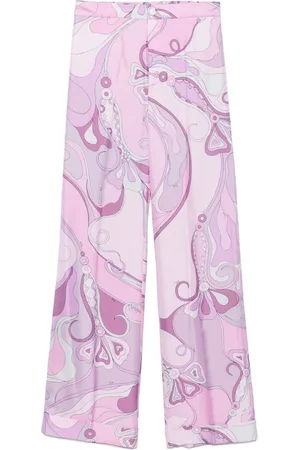 Puccini Hose mit Orchidee-Print