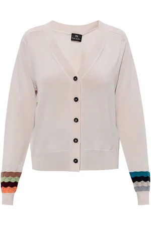 Paul Smith Cardigan mit gestreiften Bündchen