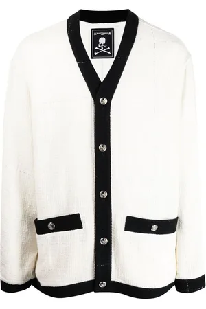 MASTERMIND Cardigan mit Logo-Stickerei