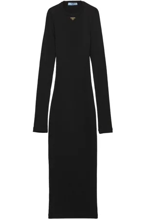 Prada Midikleid aus geripptem Strick