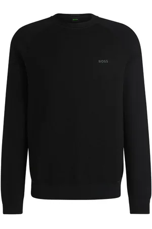 HUGO BOSS Sweatshirt mit gummiertem Logo