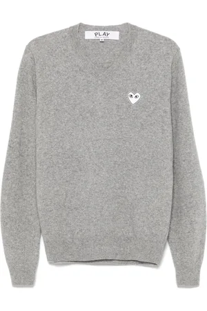 Comme des Garçons Pullover mit aufgesticktem Herz