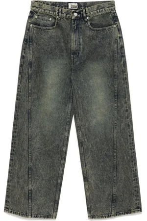 Izzue Wide-Leg-Jeans mit Einsätzen