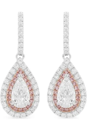 HYT Jewelry 18kt Weißgold-Hängeohrringe mit Diamanten
