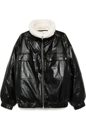 B+AB Jacke mit Shearling-Kragen