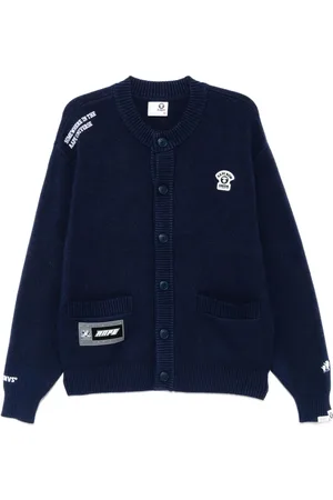 A Bathing Ape Cardigan mit Moonface-Logo