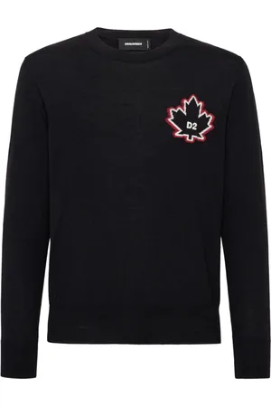 Dsquared2 Pullover mit D2 Leaf-Intarsie