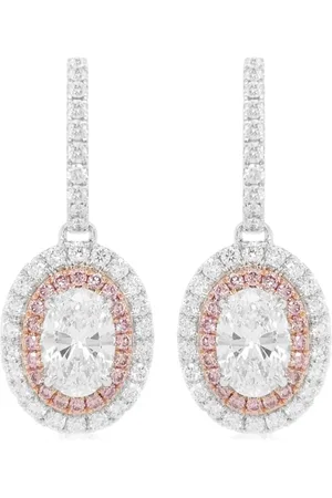 HYT Jewelry 18kt Weißgold-Hängeohrringe mit Diamanten