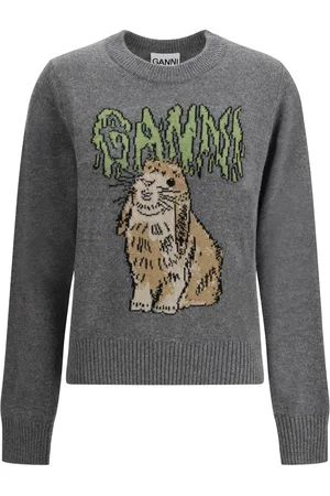 Ganni Pullover mit Hasen-Print