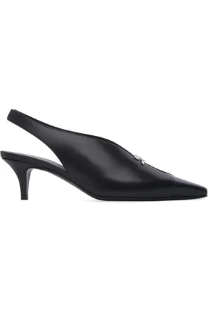 Courrèges Slingback-Pumps mit Logo-Schild