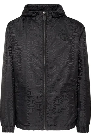 Philipp Plein Leichte Jacke mit Jacquard-Logo