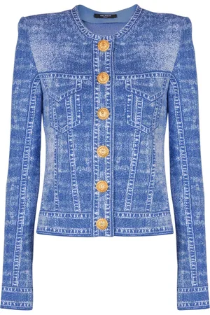 Balmain Cardigan in Jeansoptik