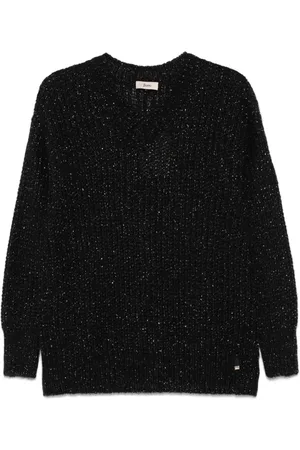 HERNO Pullover aus Metallic-Garn