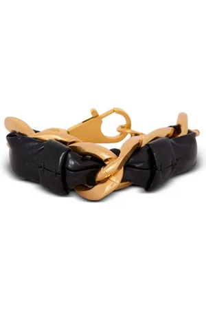Balmain Kettenarmband mit Leder