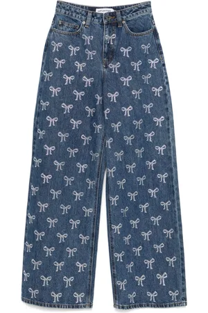 Self-Portrait Jeans mit Strassschleife