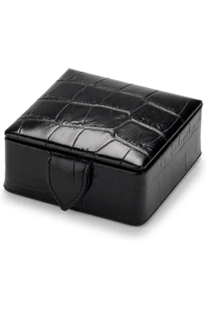 ASPINAL OF LONDON Lederbox mit Kroko-Optik