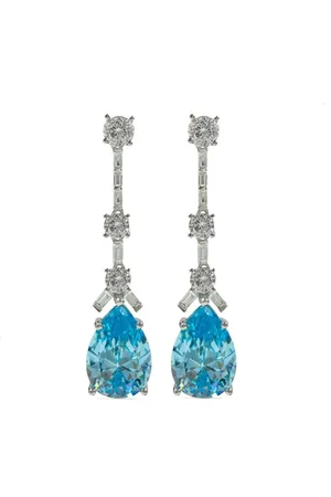 Juwelina Paris Aquamarine Drift Hängeohrringe