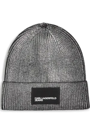 Karl Lagerfeld Beanie im Metallic-Look