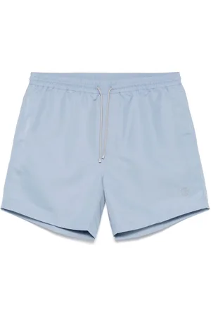 Brunello Cucinelli Badeshorts mit Logo-Stickerei