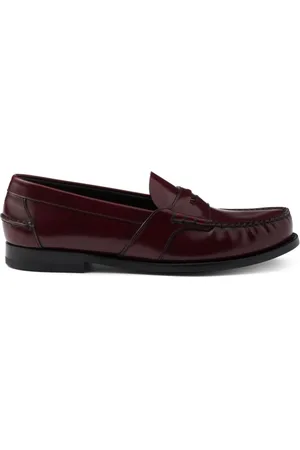 Prada Loafer aus gebürstetem Leder