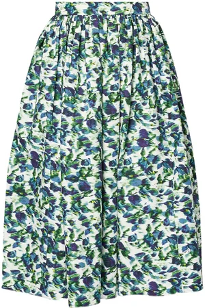 Erdem Midirock mit Blumen-Print