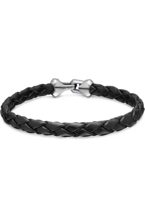 David Yurman Armory Lederarmband aus Sterlingsilber (6,6mm)