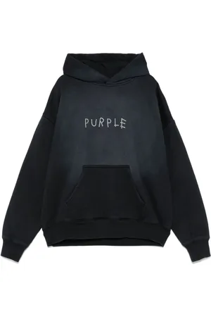 Purple Brand Hoodie mit Logo-Verzierung