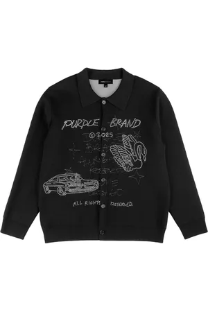 Purple Brand Scratch Cardigan
