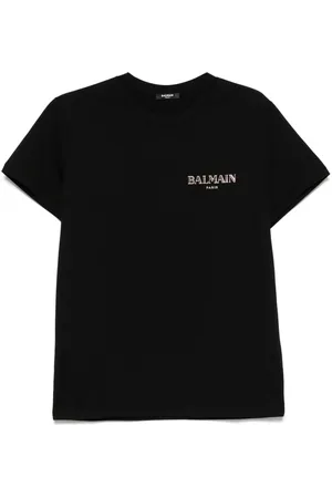 Balmain T-Shirt mit Logo-Applikation