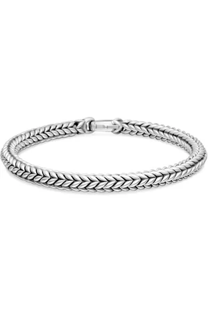 David Yurman Chevron Armband aus Sterlingsilber 6mm