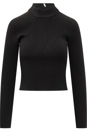 Michael Kors Gerippter Strickpullover mit Stehkragen