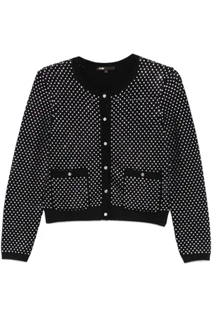 Maje Cropped-Cardigan mit Pailletten