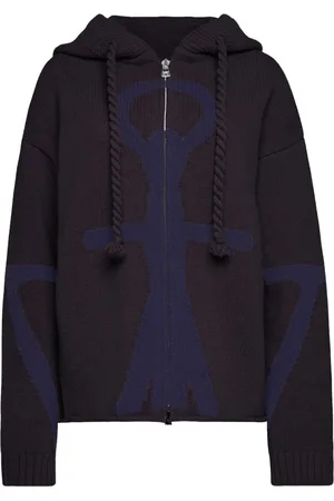 J.W.Anderson Hoodie mit Anker-Intarsie