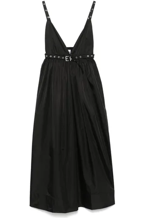 Ganni Duchesse Strap Midikleid