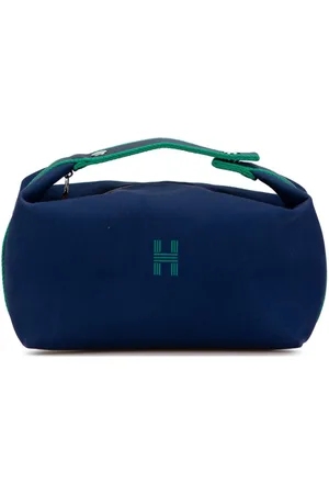 Hermès 2012-2023 große Toile Bride A Brac Kosmetiktasche
